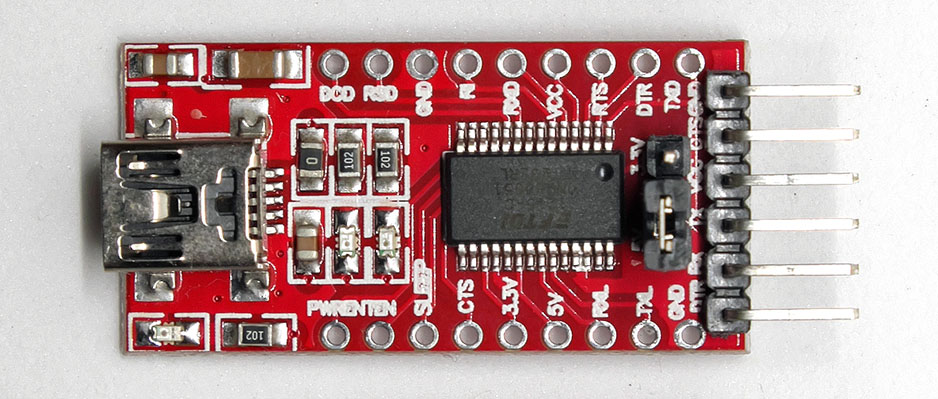 FTDI232 USB-to-serial adapter